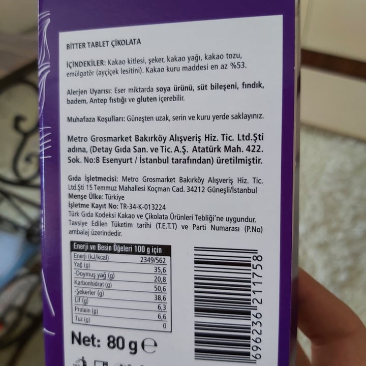 photo of Fine life Chocolate shared by @okyanustakaybolan on  09 Apr 2021 - review