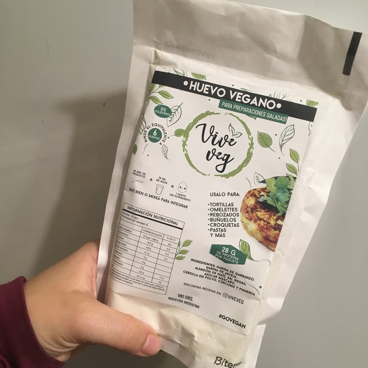 photo of Vive Veg Huevo Vegano shared by @marumarchetti on  28 Aug 2021 - review