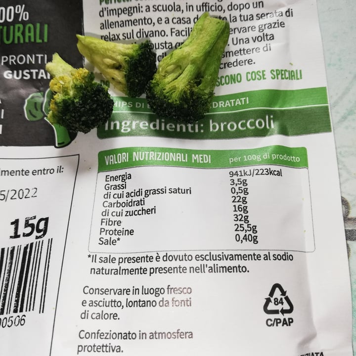 photo of Orto al sole Chips di broccoli croccanti shared by @chriswalt75 on  13 Mar 2022 - review