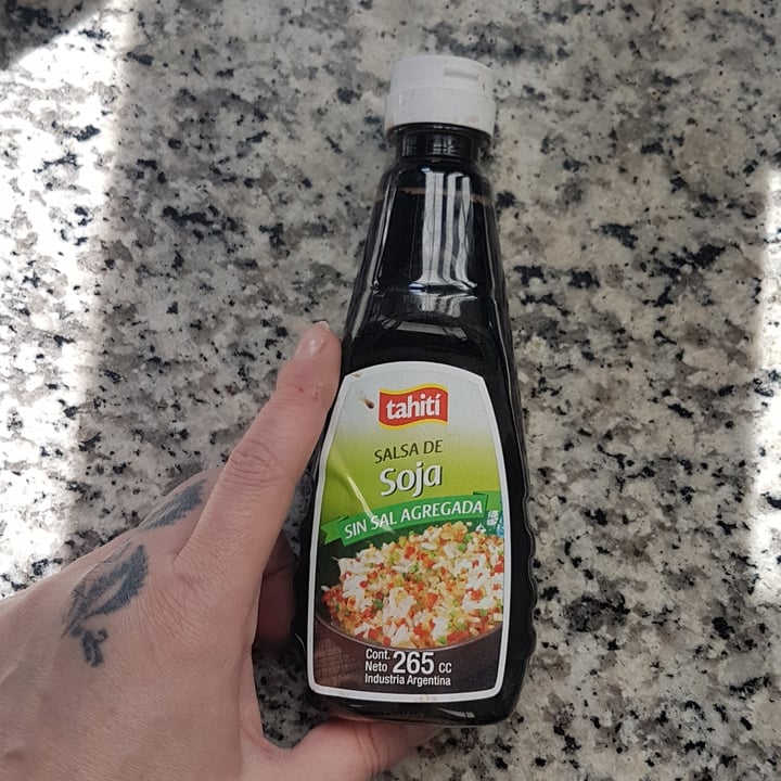 photo of Tahití Salsa de soja sin sal agregada shared by @vforvegan on  12 Apr 2022 - review