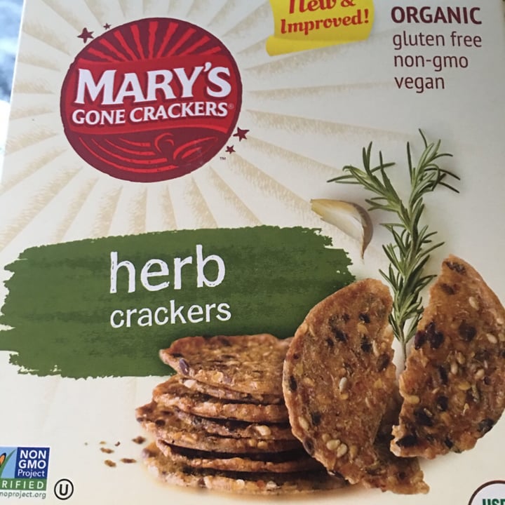 photo of Mary's Gone Crackers Herb Crackers shared by @sylviab on  09 Nov 2019 - review