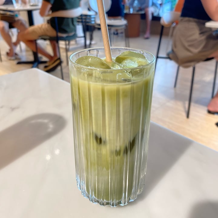 review photo of Dough Iced matcha latte (oat) shared by @ceganmhoo on 12 Nov 2021 - review