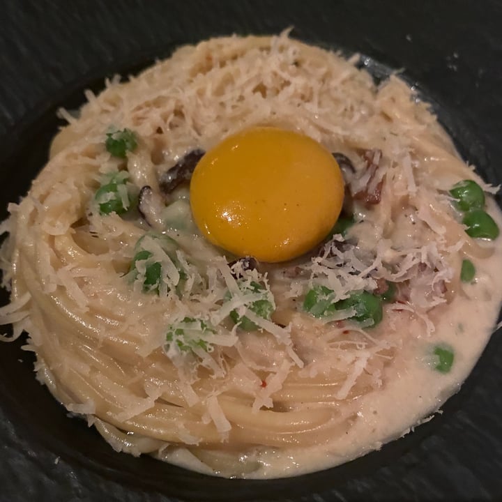 photo of Crossroads Kitchen Carbonara fettuccine shared by @claudiacezanne on  06 Nov 2022 - review