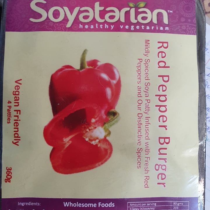 review photo of Soyatarian Red Pepper Burgers shared by @colleenpenny on 10 Dec 2020 - review