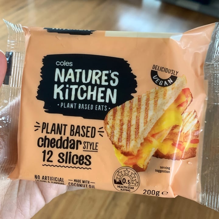 photo of Coles Nature's Kitchen Cheddar style 12 slices shared by @cnnna on  24 Sep 2021 - review