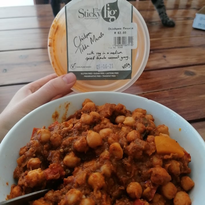 review photo of The Sticky fig Chickpea Tikka Masala shared by @nickylee on 13 Apr 2021 - review