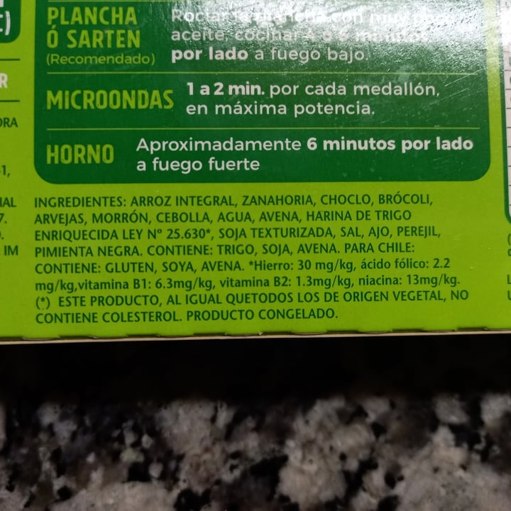 review photo of Vegetalex Medallones de Verduras shared by @emalopez on 12 Jan 2022 - review