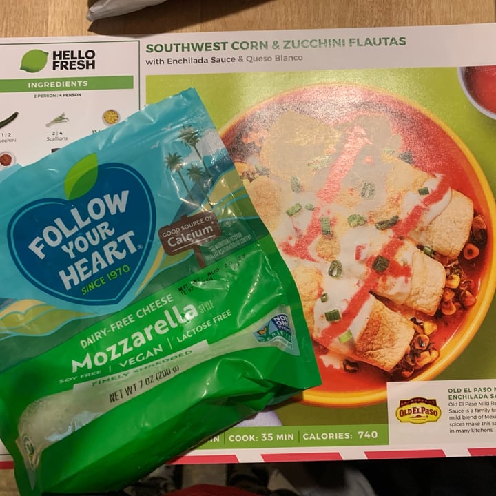 photo of Follow your Heart Mozzarella Finely Shredded shared by @amberrosenbaum on  09 May 2022 - review