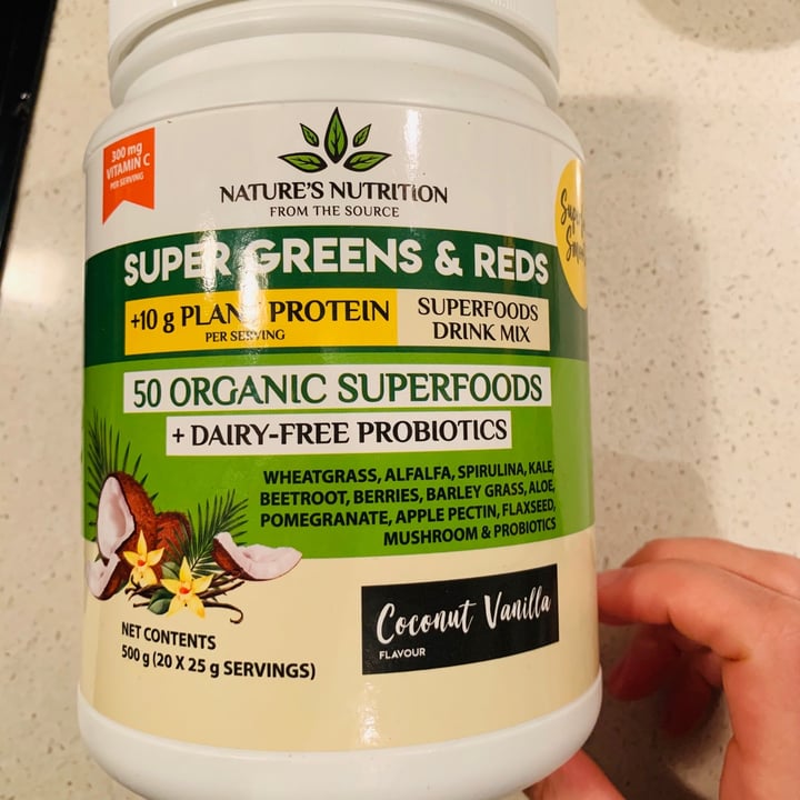 photo of Nature's Nutrition Super Greens & Reds shared by @lydiatait on  05 Aug 2020 - review