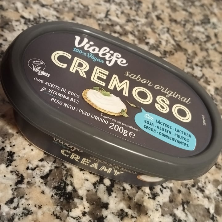 photo of Violife Queso Untable Cremoso sabor Original shared by @titoherbito on  04 Jan 2022 - review
