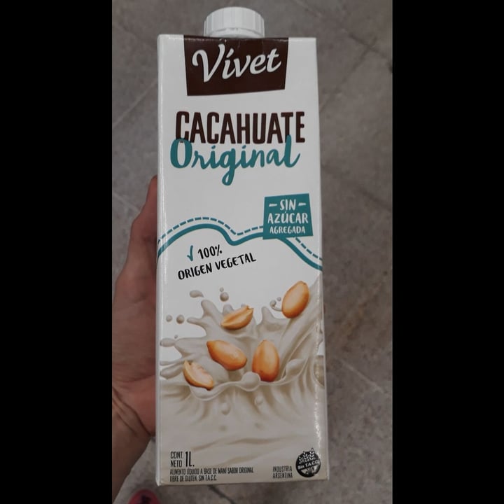 photo of Vívet Leche de Cacahuate sabor Original Sin Azúcar shared by @melbo on  07 Feb 2021 - review
