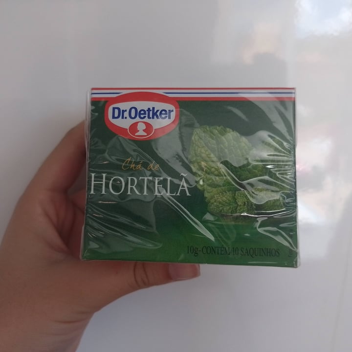 photo of Dr. Oetker Chá de Hortelã shared by @kattsu on  22 Nov 2021 - review