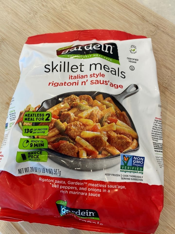 photo of Gardein Skillet Meals Italian Style Rigatoni n' Saus'age shared by @gardenforlife on  27 Dec 2019 - review