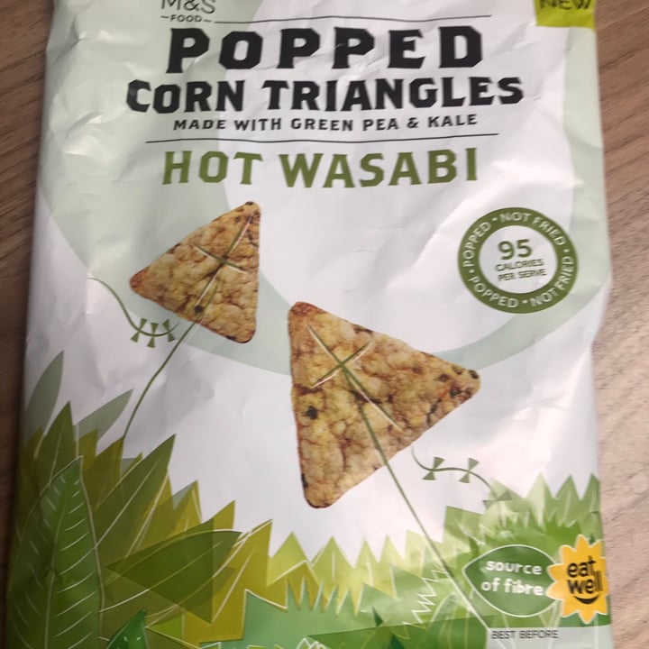 photo of Marks & Spencer Food (M&S) Popped Corn Triangles Hot Wasabi shared by @ginjin on  07 Sep 2020 - review