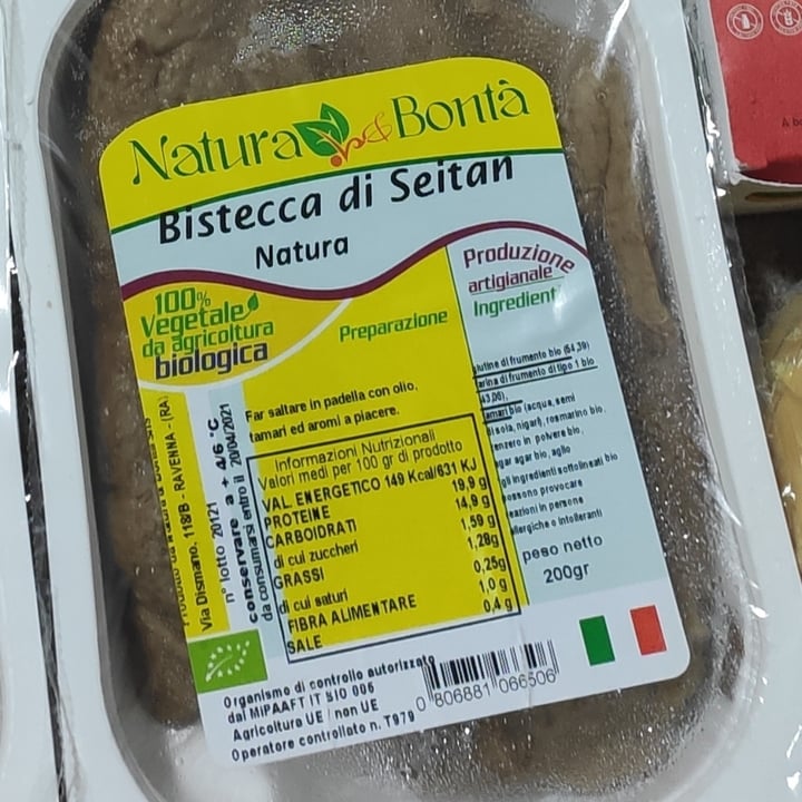 photo of Natura & Bontà Bistecca di Seitan shared by @pina9717 on  20 Dec 2021 - review