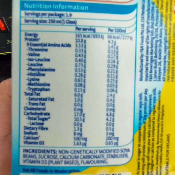 photo of Nutrisoy High calcium Reduced Sugar shared by @elej91 on  21 Jul 2022 - review