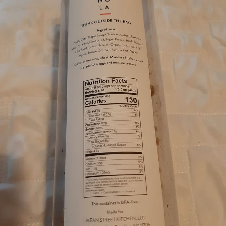 review photo of Sam's granola LP lemon Pistacho shared by @nico-aguilera on 01 Mar 2020 - review