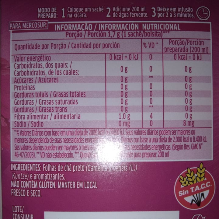 review photo of Lipton Floral Lemon Grey shared by @constanza0812 on 13 Jul 2021 - review