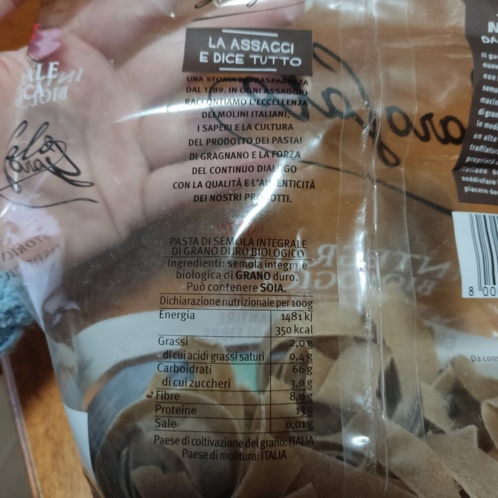 review photo of Garofalo Pappardelle Integrali biologiche shared by @chiafili on 06 May 2022 - review