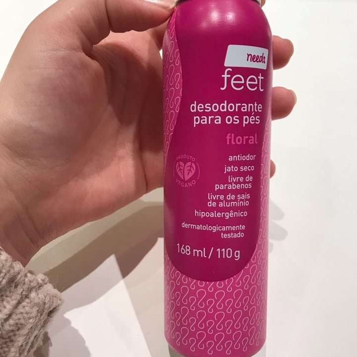photo of Vegan by Needs Desodorante Para Os Pés shared by @marimateus on  18 Apr 2022 - review