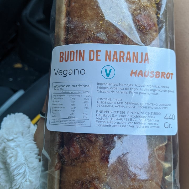 photo of Hausbrot Budin De Naranja shared by @ginaguarino22 on  19 Sep 2021 - review