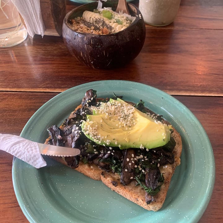 photo of Fresco Hábito Green and champi cheese toast shared by @nictecita on  09 Jul 2021 - review