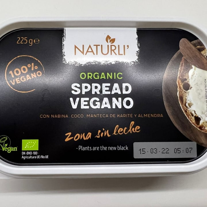 photo of Naturli' Spread Vegano shared by @teysis on  26 Dec 2021 - review