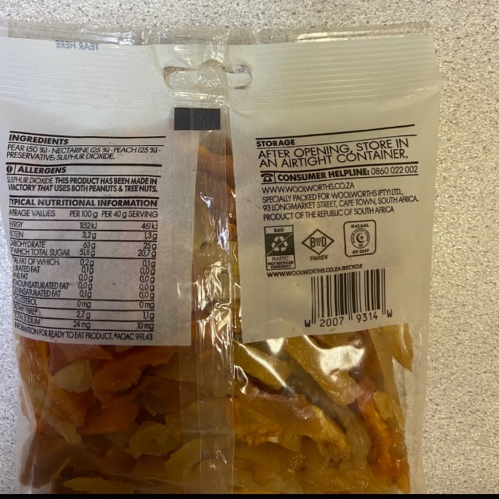 review photo of Woolworths Food Pear colorburst nectarine and peach strips shared by @gracedocarmo on 26 Mar 2022 - review