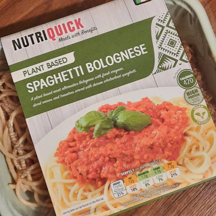 photo of Plant Menu Spaghetti bolognese shared by @larisaprelicz on  26 Jan 2021 - review