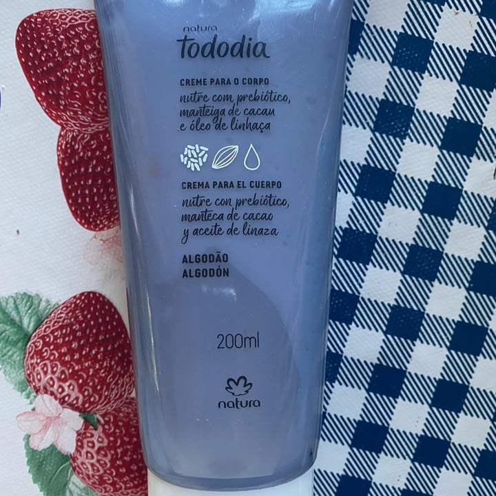 review photo of Natura Creme Corporal Algodão shared by @camiller on 03 Jul 2022 - review