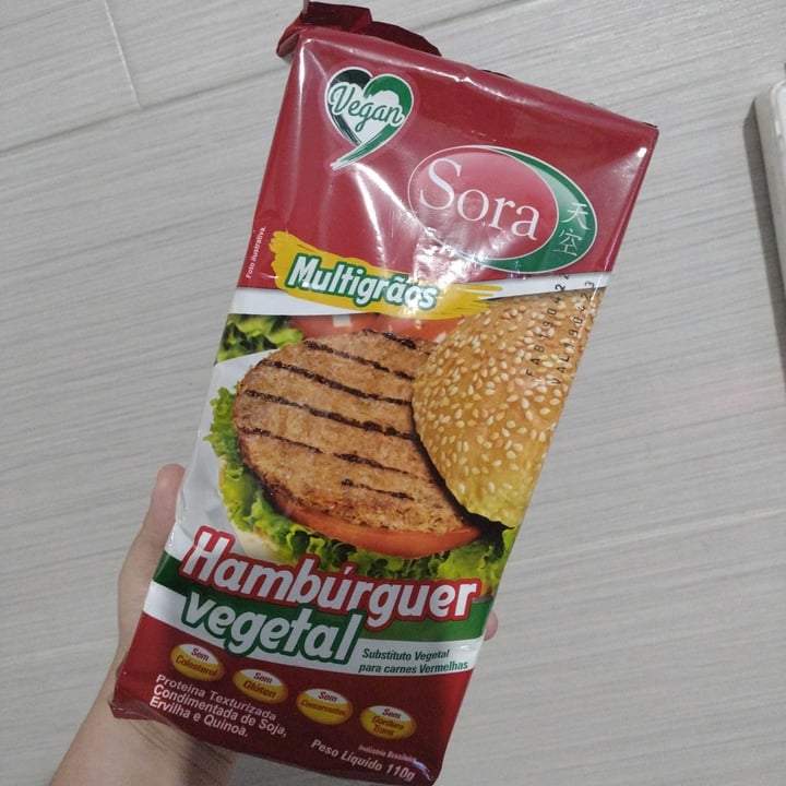 review photo of Sora Hambúrguer vegetal - Sora shared by @munique on 14 Oct 2022 - review