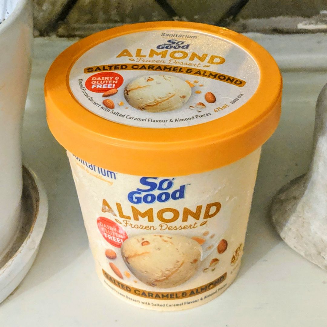 Sanitarium So Good Salted Caramel & Almond Ice Cream Reviews abillion