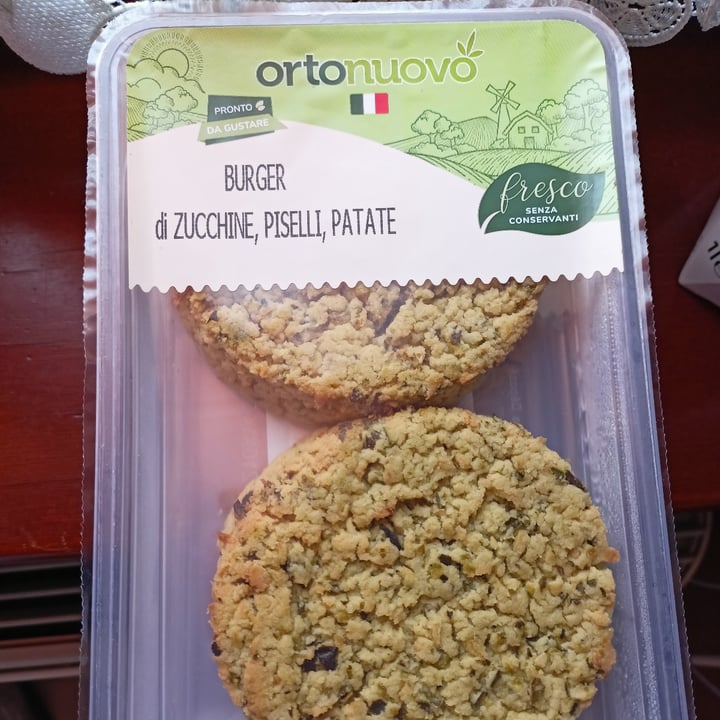 photo of Ortonuovo Burger Di Zucchine Piselli E Patate shared by @earthalice on  07 Apr 2022 - review