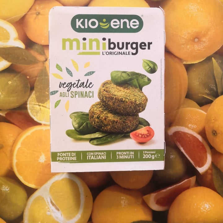 photo of Kioene Mini Burger Vegetale Agli Spinaci shared by @giulia7695limberti on  20 Jun 2022 - review