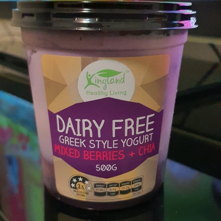 photo of Kingland Dairy Free Greek Style Yoghurt Mixed Berries + Chia shared by @arijit on  25 Apr 2020 - review