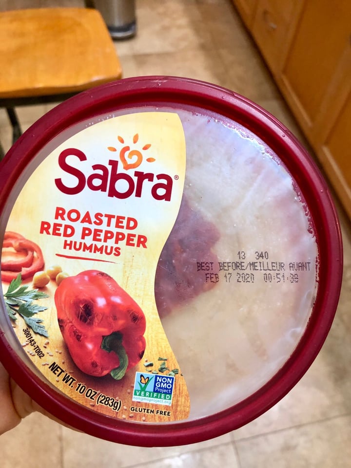 photo of Sabra Roasted Red Pepper Hummus shared by @alohaanimalsanctuary on  31 Jan 2020 - review