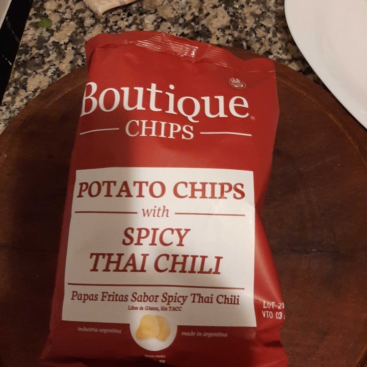 photo of Boutique Chips Company Papas Fritas Spicy  Thai Chili shared by @jazminlucia on  12 Mar 2021 - review