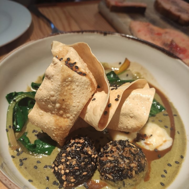 review photo of Rasoterra Curry con verduras, sorbete de garbanzos y bolitas de arroz glutinoso shared by @carlosjavierpt on 11 Dec 2022 - review