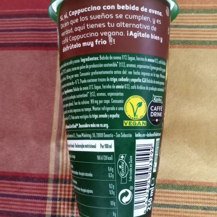 photo of Kaiku Avena Cappuccino shared by @titoherbito on  29 May 2021 - review