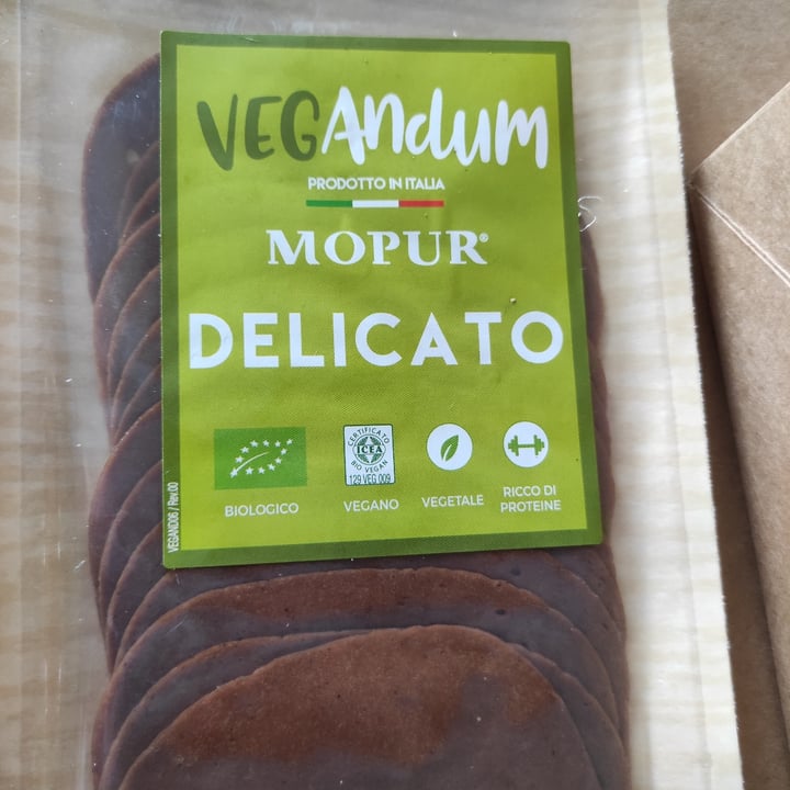 photo of VEGAndum Mopur Delicato shared by @improntevegetali on  23 Apr 2021 - review