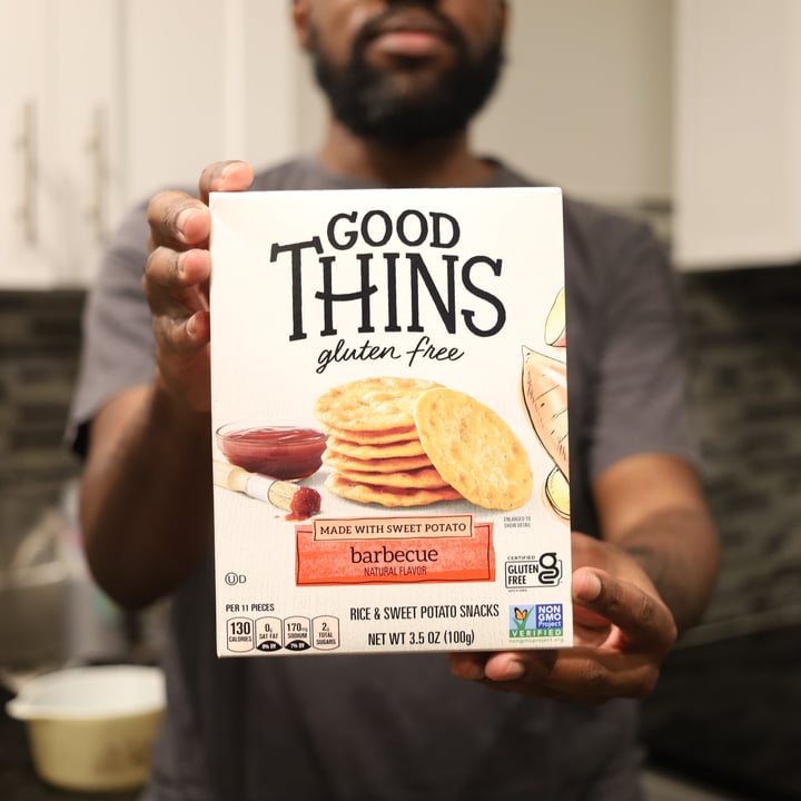 review photo of Good Thins Rice & Sweet Patato Barbecue Flavor shared by @souleubanks on 02 Sep 2022 - review