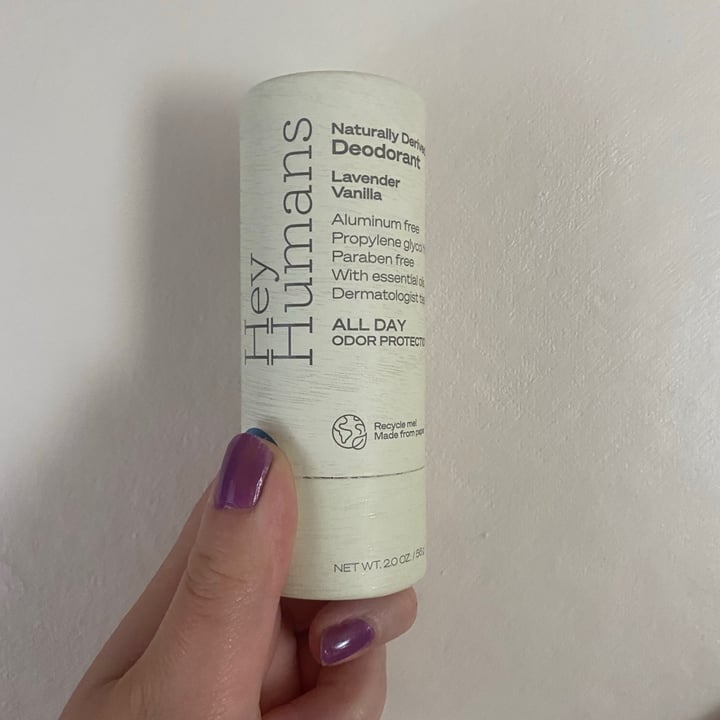 review photo of Hey Humans Lavender Vanilla Deodorant shared by @zimc on 23 Jul 2021 - review