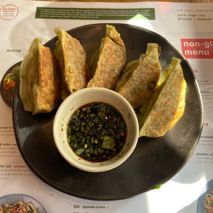 photo of Wagamama Fried Yasai Gyoza shared by @petermcgill on  02 Sep 2020 - review