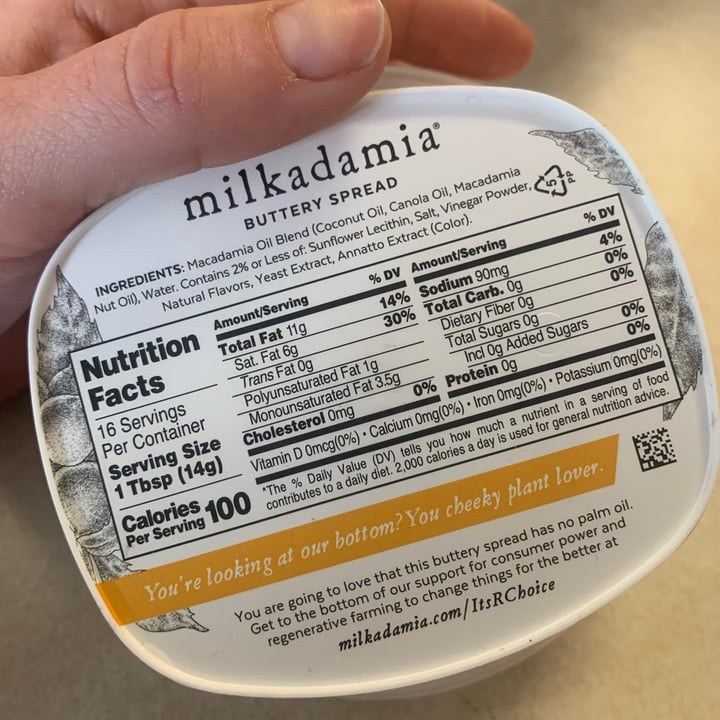 photo of Milkadamia Milkadamia Buttery Spread Salted shared by @shannonmarilyn on  03 May 2021 - review