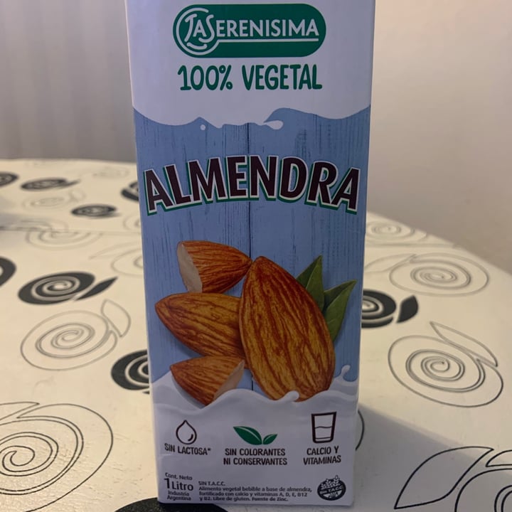 photo of La Serenísima Leche de Almendras Vegetal shared by @brendapareja on  29 Sep 2020 - review