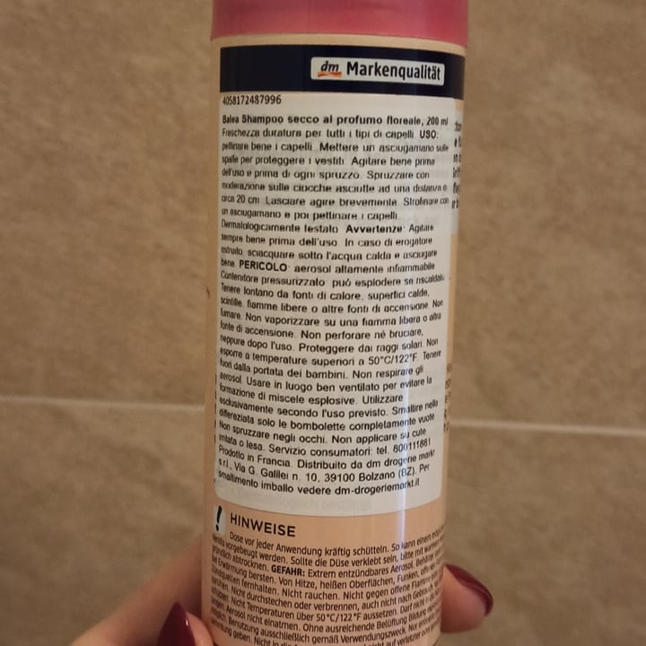 photo of Balea Shampoo secco Soft cotton shared by @julieve on  21 Apr 2022 - review