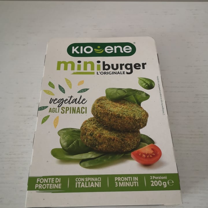 photo of Kioene Mini Burger Vegetale Agli Spinaci shared by @zimo on  10 Apr 2022 - review