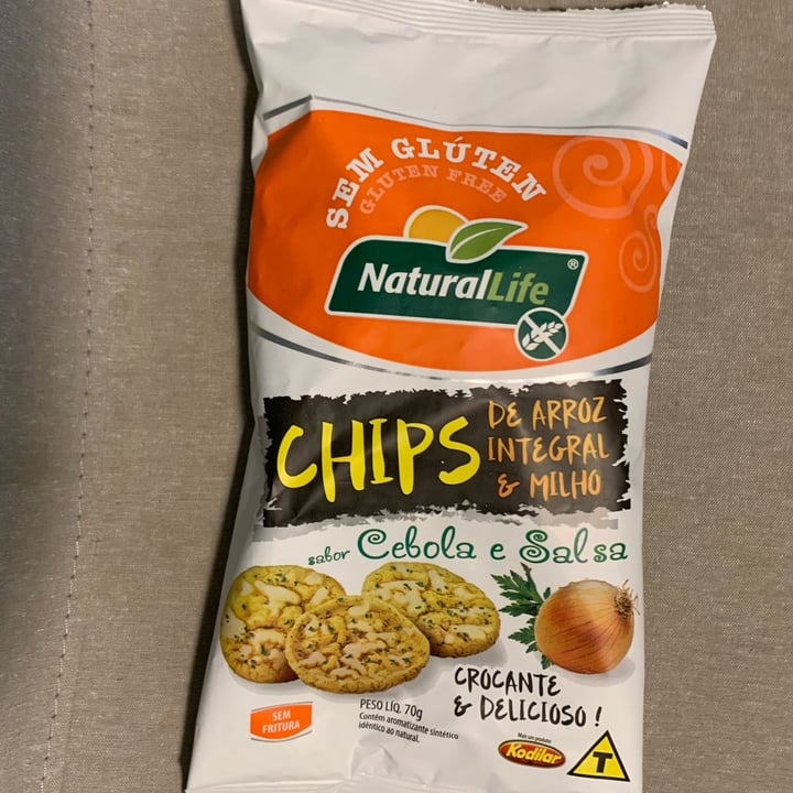 photo of NaturalLife Chips de arroz integral e milho sabor cebola e salsa shared by @isalou on  09 May 2022 - review