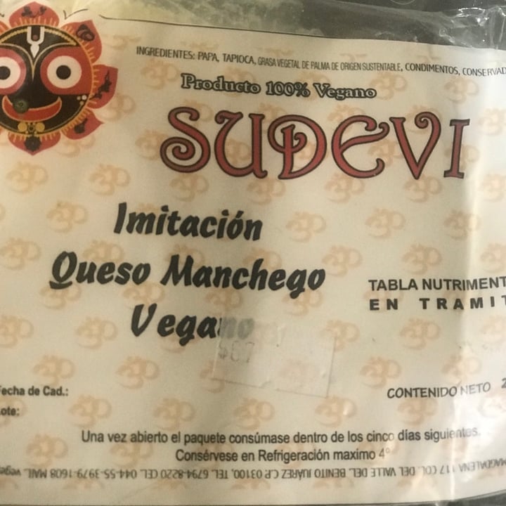 photo of Sudevi Queso Tipo Manchego shared by @addy-quiroz on  28 May 2020 - review