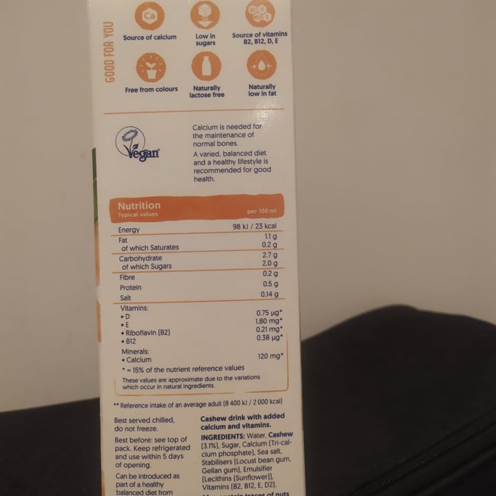 photo of Alpro Cashew Milk shared by @saradc on  20 Nov 2021 - review